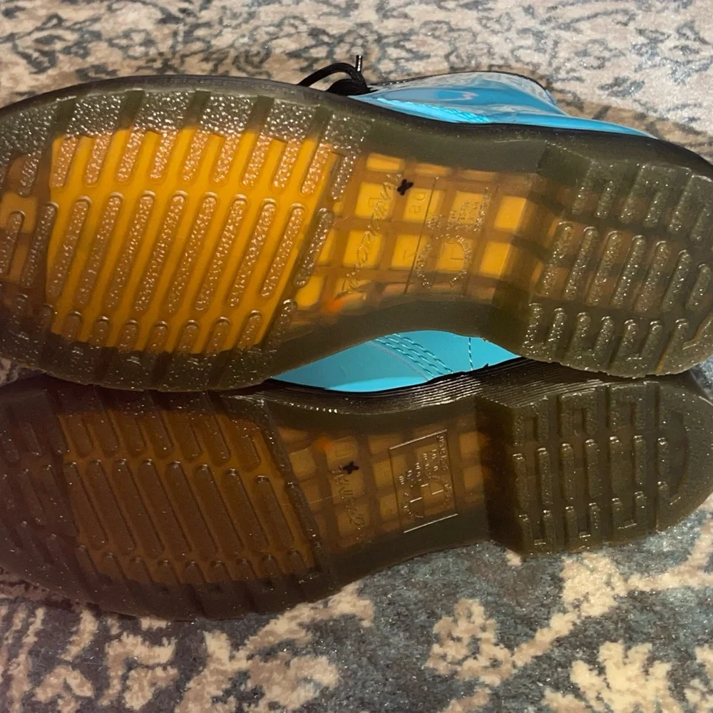 Dr. Martens Shiny Blue Boots - Picture 5 of 6